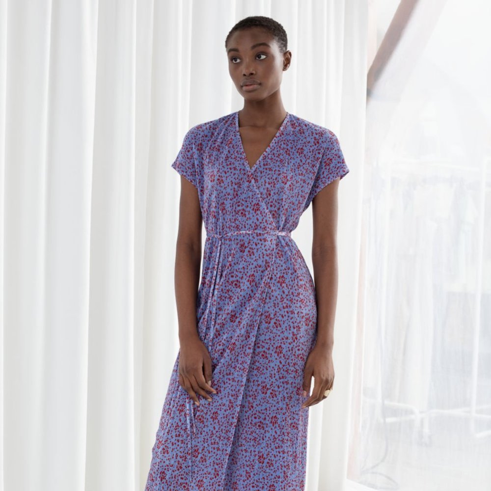 Wrap Midi Dress